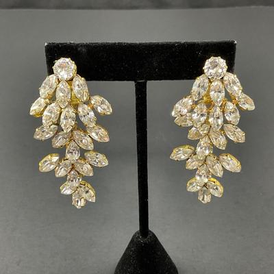 -99- COSTUME JEWELRY | Gold Tone Drop Earrings & Alice Caviness Earrings