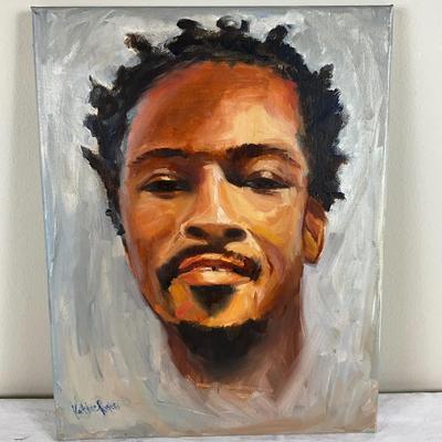 138 Original Oil Painting Portrait " Rayshard Brooks" by Kathie Rogers