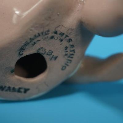 CERAMIC ARTS STUDIO 1942-1956 BABIES "WILLY," "WALLY", "WINNEY", & "WOODY" /ALSO ONE UNPAINTED.