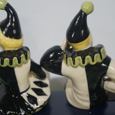 CERAMIC ARTS STUDIO - MADISON, WI 1942-1956 "PIEROTTE & PIERROT" SHELF SITTERS
