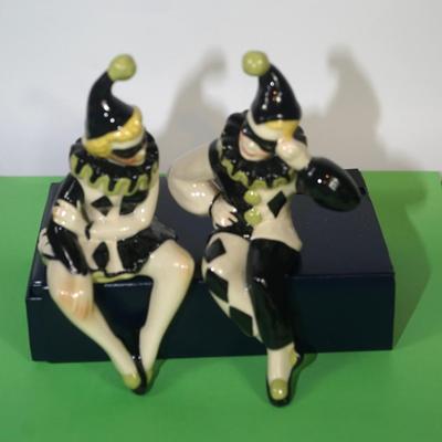 CERAMIC ARTS STUDIO - MADISON, WI 1942-1956 "PIEROTTE & PIERROT" SHELF SITTERS