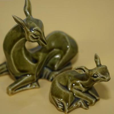 CERAMIC ARTS STUDIO MADISON, WI 1942-1956 DEER AND FAWN FIGURINES