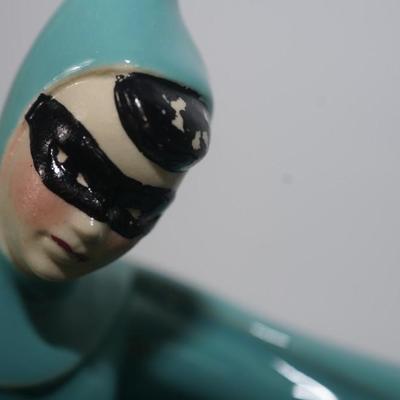 CERAMIC ARTS STUDIO MADISON, WI 1942-1956 "ENCORE LADY" TEAL COLOR