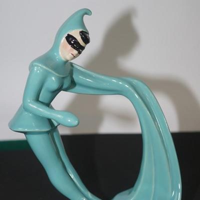 CERAMIC ARTS STUDIO MADISON, WI 1942-1956 "ENCORE LADY" TEAL COLOR