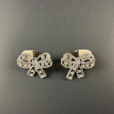 -104- ARNOLD SCAASI | Vintage Bow Clip Earrings | Marked