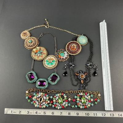 -106- COSTUME JEWELRY | Multicolored Beaded Necklaces