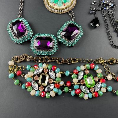 -106- COSTUME JEWELRY | Multicolored Beaded Necklaces