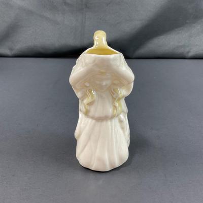 -115- BELLEEK | Maiden Kneeling Small Pitcher | 4th Mark