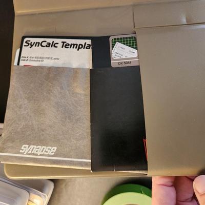 Atari Programs SynCalc SynFile+ SynTrend by synapse