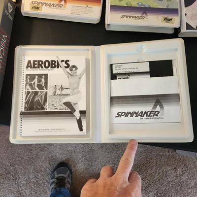 Vintage Atari Computer Programs Cosmic Life Trains Micro Flier Aerobics