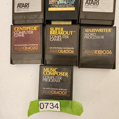 Vintage 1983 Atari Computer Cartridges
