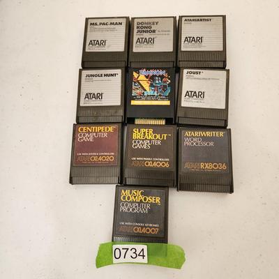 Vintage 1983 Atari Computer Cartridges