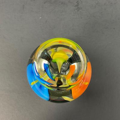 -133- GLASSWARE | Scott Bayless Calla Lily Paperweight Vase | Signed