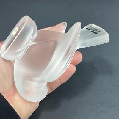 -136- GLASSWARE | Lalique Crystal Sparrow | Sticker