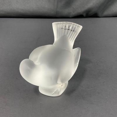 -136- GLASSWARE | Lalique Crystal Sparrow | Sticker