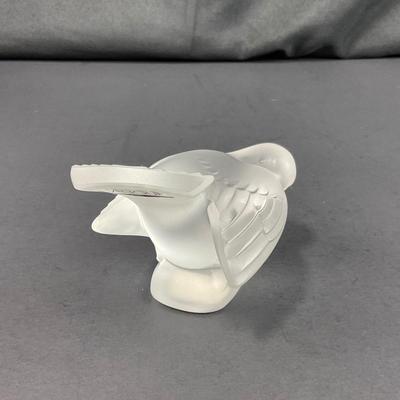 -136- GLASSWARE | Lalique Crystal Sparrow | Sticker