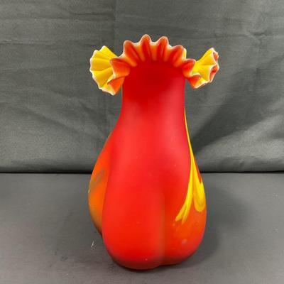 -138- GLASSWARE | Azerbaijan Art Glass vase