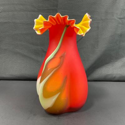 -138- GLASSWARE | Azerbaijan Art Glass vase