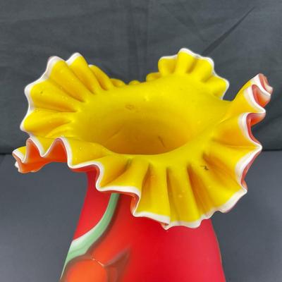 -138- GLASSWARE | Azerbaijan Art Glass vase
