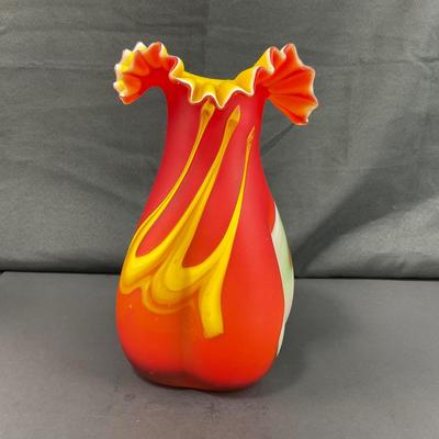 -138- GLASSWARE | Azerbaijan Art Glass vase