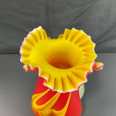 -138- GLASSWARE | Azerbaijan Art Glass vase