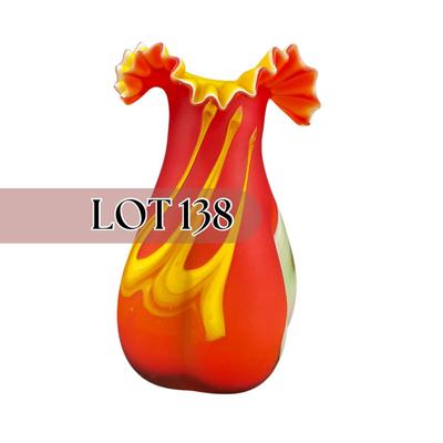 -138- GLASSWARE | Azerbaijan Art Glass vase