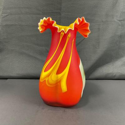 -138- GLASSWARE | Azerbaijan Art Glass vase