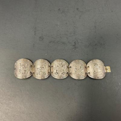 -144- SILVER | Vintage Mexico 925 Bracelet | Marked
