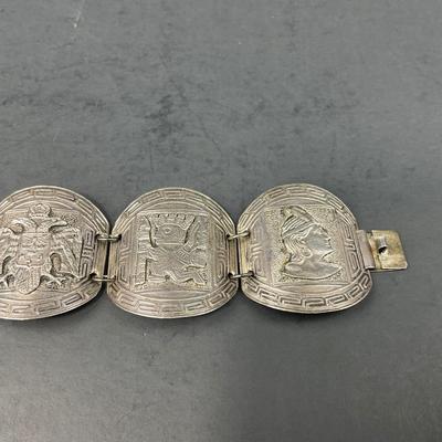 -144- SILVER | Vintage Mexico 925 Bracelet | Marked