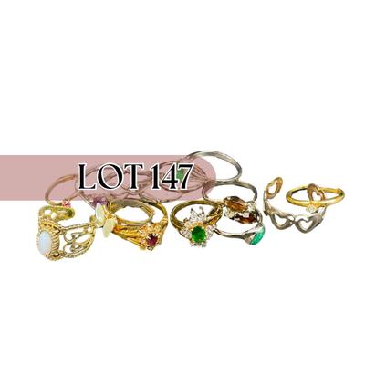 -147- COSTUME JEWELRY | Assorted Miscellaneous Rings