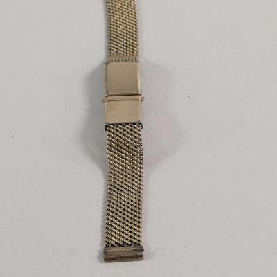 Vintage 1970’s Kreisler Mesh Dbl Clasp Bottom of Clasp Duro Brite Wristwatch Band