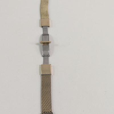 Vintage 1970’s Kreisler Mesh Dbl Clasp Bottom of Clasp Duro Brite Wristwatch Band