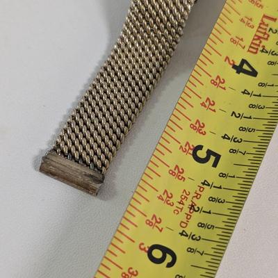 Vintage 1970’s Kreisler Mesh Dbl Clasp Bottom of Clasp Duro Brite Wristwatch Band