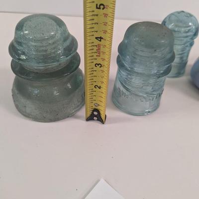 Glass/Porcelain Vintage Brookfield Whitall Tatum Am Tel Tel Co Insulators
