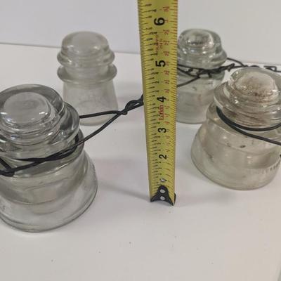 Vintage Insulators Hemingray 45 - Whithall Tatum No. 1 - Armstrong No. 2