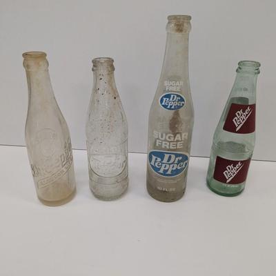 Vintage Dr. Pepper Bottles