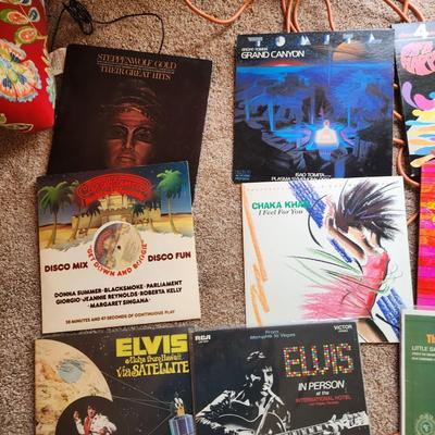 Lot of 19 Record Albums Wings Rod Stewart Dave Mason Little river band Elvis Studio 54