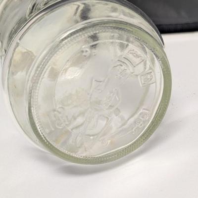 Vintage Planters Peanut Glass Jar Wheat Design