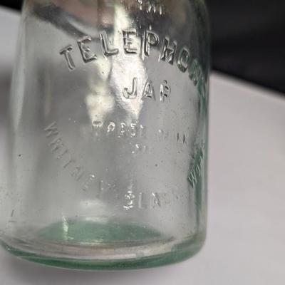 Telephone Jar Whitney Glass Works