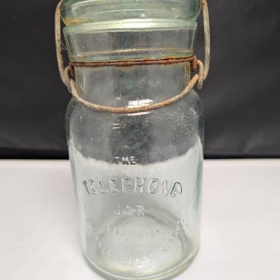 Telephone Jar Whitney Glass Works