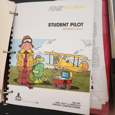 Large Lot Atari Computer Manuals Booklets 400/800