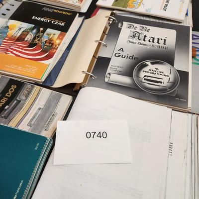 Large Lot Atari Computer Manuals Booklets 400/800