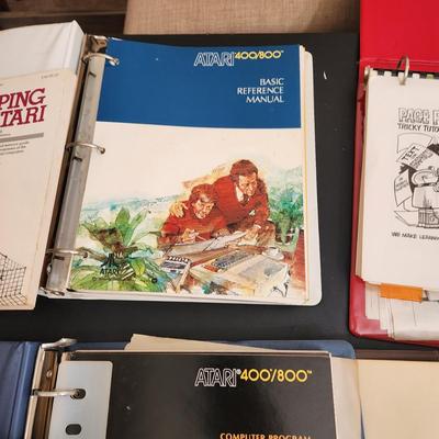 Large Lot Atari Computer Manuals Booklets 400/800