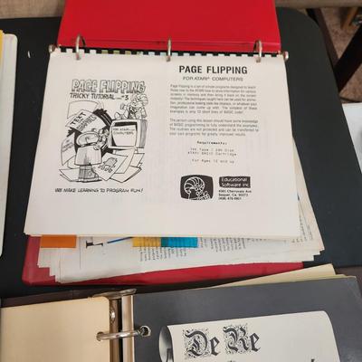 Large Lot Atari Computer Manuals Booklets 400/800