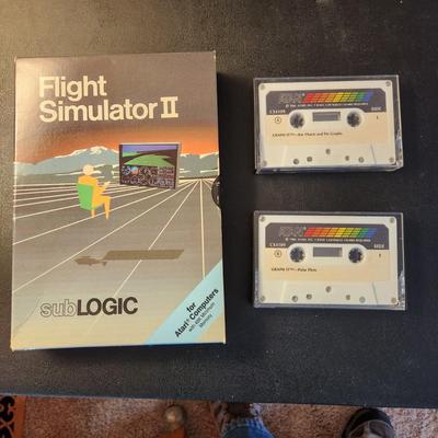 Atari Flight Simulator II W Cassettes 1980