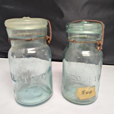 Antique Leotric Canning Jars