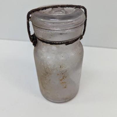 Vintage The Clyde Script Canning Jar