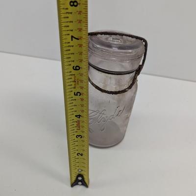 Vintage The Clyde Script Canning Jar