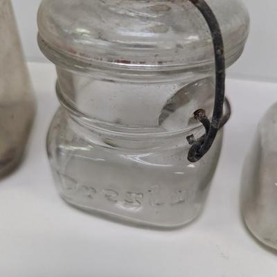 Vintage Canning Jars - ACME - Presto - Schram Canning Jar Mason Automatic Sealer