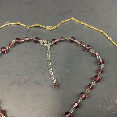 -154- COSTUME JEWELRY | Colored Beaded Necklaces